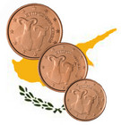 Kypros 1s, 2s & 5s 2015 UNC