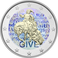 Vatikaani 2 € 2016 Jubilee of Mercy väritetty