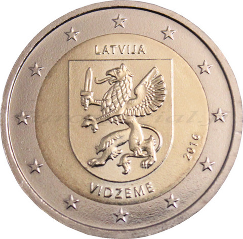 Latvia 2 € 2016 Vidzeme