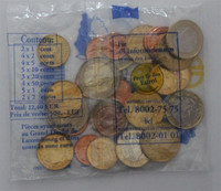 Luxemburg 2002 starttipussi 12,40 €