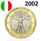 Italia 1 € 2002 Vitruvianus UNC
