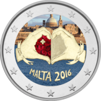 Malta 2 € 2016 Rakkaus väritetty
