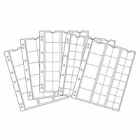 Leuchtturm Numis- kolikkolehti, sekoitus, vaihteleva Ø, 5-pack