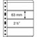 Leuchtturm Vario 4S- välilehti, 5-pack, musta tausta