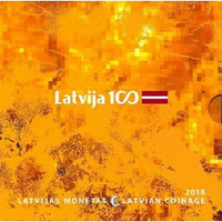 Latvia 2018 BU rahasarja Baltian maiden Itsenäisyys 100 vuotta