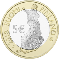 Suomi 5 € 2018 Suomalaiset kansallismaisemat Koli, Proof
