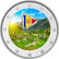 Andorra 2 € 2017 Maa Pyreneillä väritetty