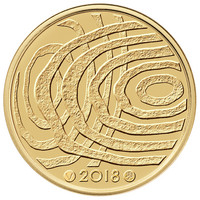 Suomi 100 € 2018 Suomi 100 vuoden kuluttua Au, Proof