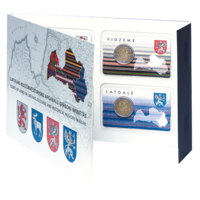 Latvia 2 € 2016-2018 Historiallisten maakuntien vaakunat BU