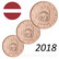 Latvia 1s, 2s & 5s 2018 Vaakuna BU kapseleissa