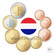 Alankomaat 1s - 2 € 2011 UNC