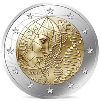 Ranska 3 x 2 € 2020 Lääketieteellinen tutkimus BU coincard