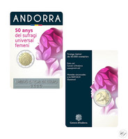 Andorra 2 € 2020 Yleinen äänioikeus 50 v. BU coincard