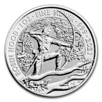 Kuninkaallinen Rahapaja 2021 Robin Hood - Myytit & Legendat 1oz HOPEA