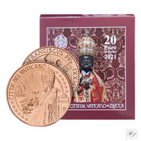 Vatikaani 20 € 2021 Pyhän Pietarin pronssipatsas BU