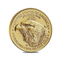 American Eagle 1/10 oz 2021 kultakolikko, uusi design