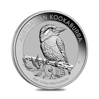 Australia Kookaburra 1/10z 2021 platinaraha