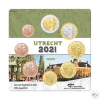 Alankomaat 1s - 2€ 2021 Utrecht UNC rahasarja