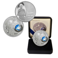 Suomi 20 € 2010 Lapset & luovuus, väritetty hopearaha