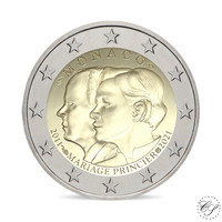 Monaco 2 € 2021 Häät 10 vuotta, Proof