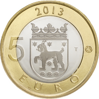 Suomi 5 € 2013 Häme - Pyhän Laurin kirkko