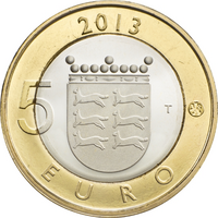 Suomi 5 € 2013 Pohjanmaa - Pohjalainen talo