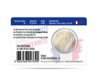 Ranska 2 € 2022 Jacques Chirac BU coincard