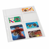 Leuchtturm Grande -välilehti kolikkokorteille, 5-pack, kirkas