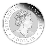 Australia 2022 Kiilapyrstökotka 1oz hopearaha