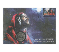 Vatikaani 2 € 2021 Dante Alighieri BU Numisbrief