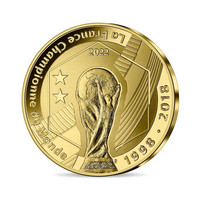 Ranska 50 € 2022 Jalkapallon MM-kisat kultaraha 1/4 oz