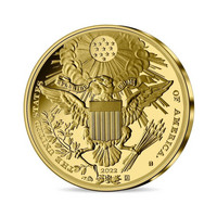 Ranska 50 € 2022 Yhdysvaltain vaakuna kultaraha 1/4 oz