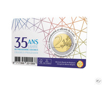 Belgia 2 € 2022 Erasmus-ohjelma 35 vuotta BU coincard