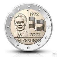 Luxemburg 2 € 2022 Lippu 50 vuotta, BU coincard