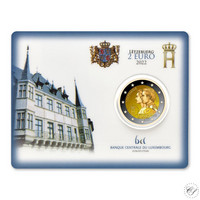 Luxemburg 2 € 2022 Häät 10 vuotta, BU coincard