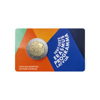 Latvia 2 € 2022 Erasmus-ohjelma 35 vuotta BU coincard