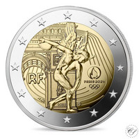 Ranska 5 x 2 € 2022 Pariisin olympialaiset 2024 BU coincard