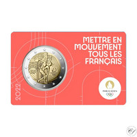 Ranska 2 € 2022 Pariisin olympialaiset 2024 BU coincard