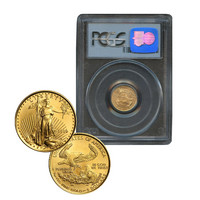 American Eagle 1/10 oz 1999 kultakolikko WTC (PCGS)