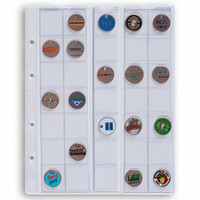 Leuchtturm Optima -välilehti 24:lle kolikolle max. 34 mm Ø, kirkas