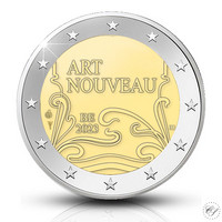 Belgia 2 € 2023 Art Nouveau, Proof