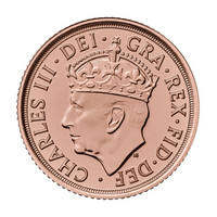 Britannia 2023 Charles III kruunajaiset Half Sovereign kultaraha