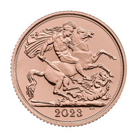 Britannia 2023 Charles III kruunajaiset Half Sovereign kultaraha