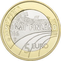 Suomi 5 € 2016 Urheilurahat - Jääkiekko