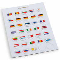 Leuchtturm lippusarja Flaggen Chips, 2 €- kolikkokapseleille