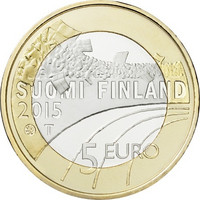 Suomi 5 € 2016 Urheilurahat - Hiihto