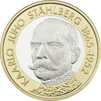 Suomi 5 € 2016 Suomen Presidentit - K.J. Ståhlberg UNC