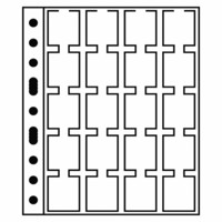 Leuchtturm Grande- välilehti kolikkokehyksille (73 x 71 mm), 5-pack