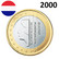 Alankomaat 1 € 2000 Beatrix UNC