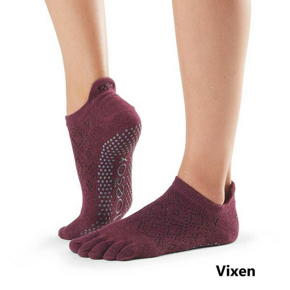 ToeSox Pompom Low Rise Full-Toe Grip Socks - Bergdorf Goodman